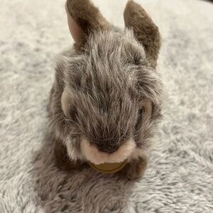 Aurora World Miyoni Tots Baby Bunny Plush, Grey White 6”